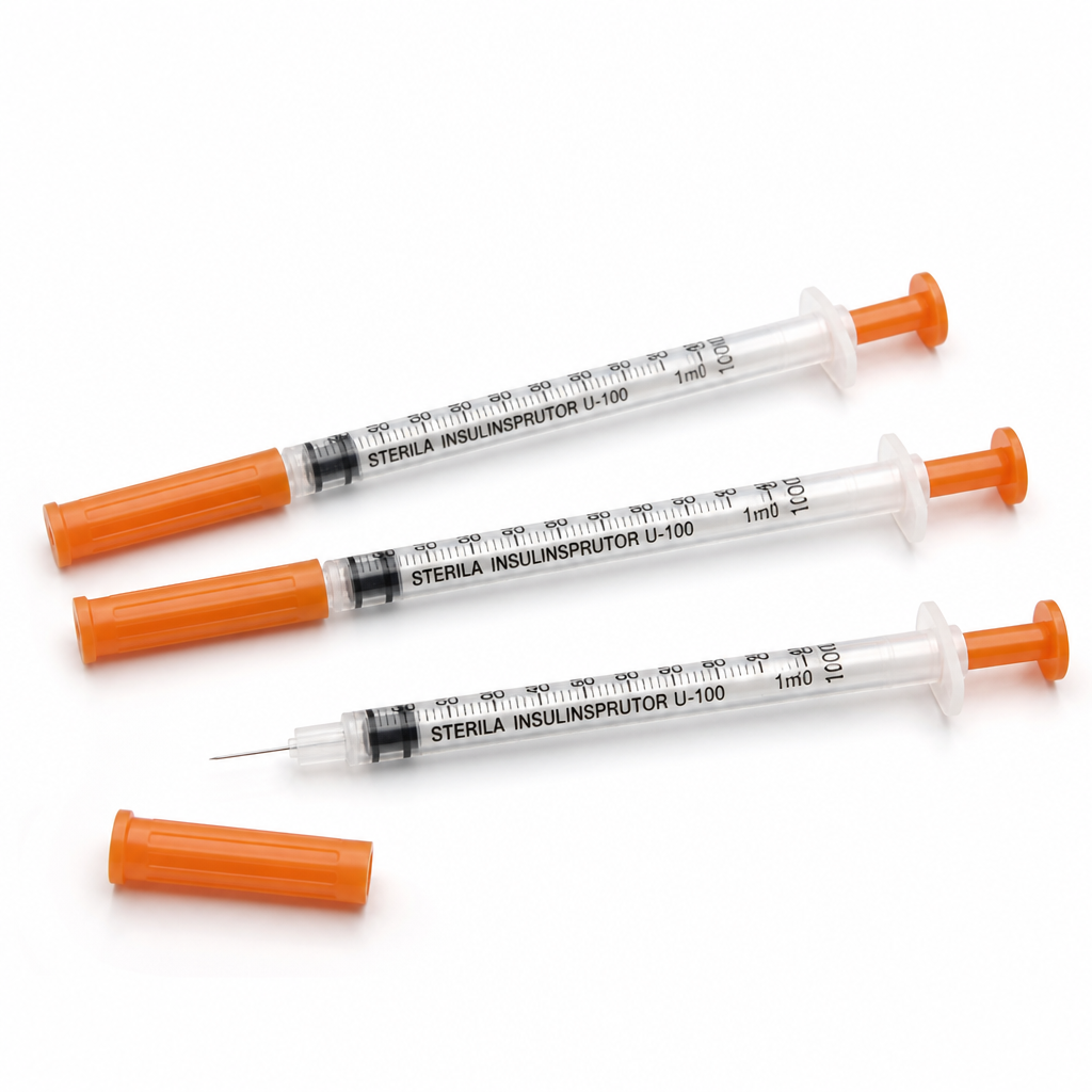 Sterila Insulinsprutor U-100 1ml 100-pack